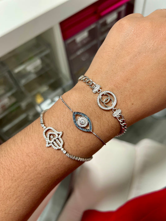 Silver bracelets