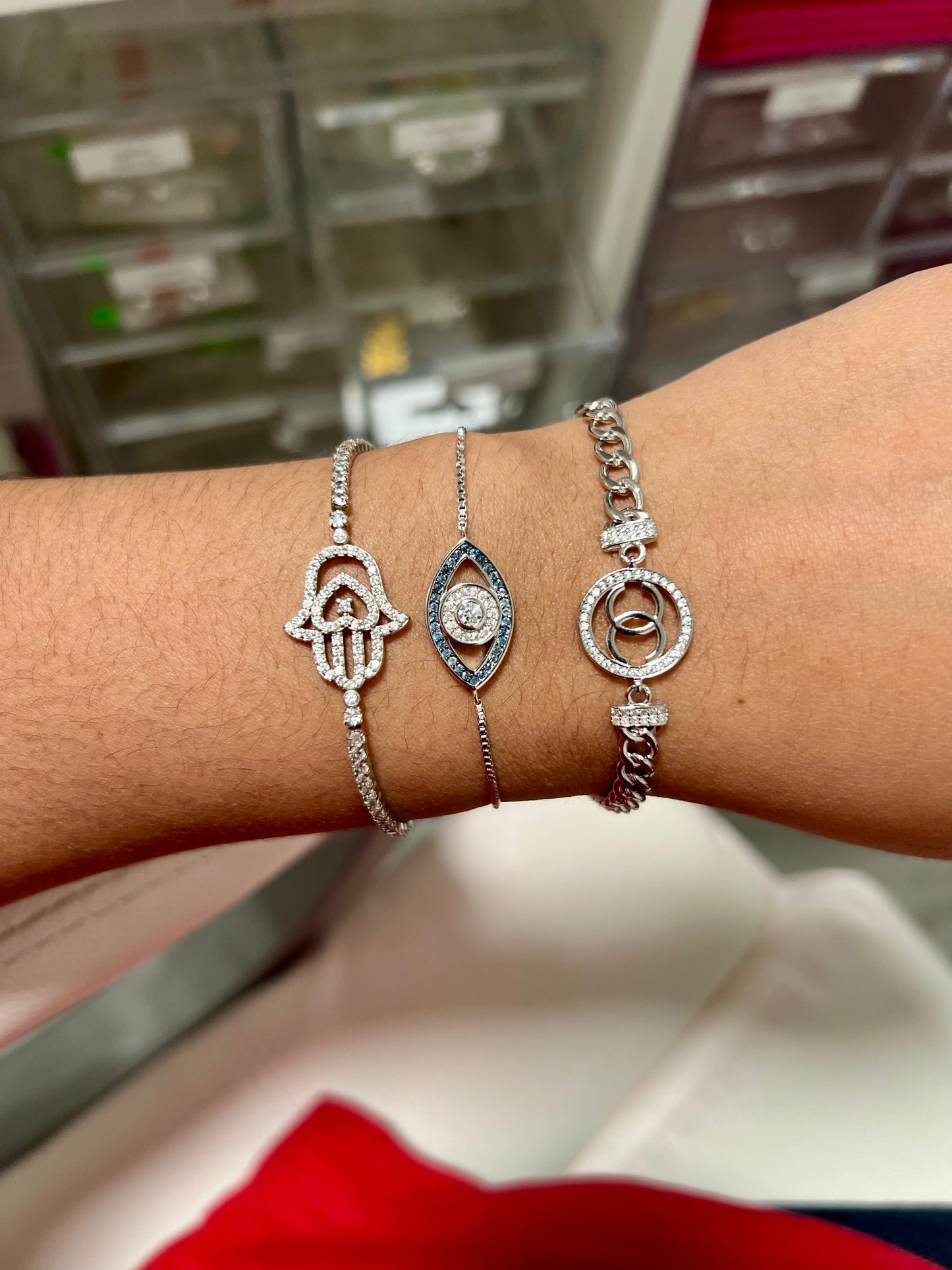 Silver bracelets