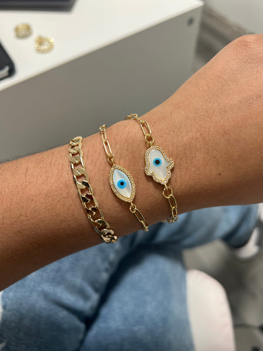 Evil eye brazilian bracelets